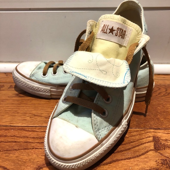 Mint green low top Converse - Picture 4 of 4